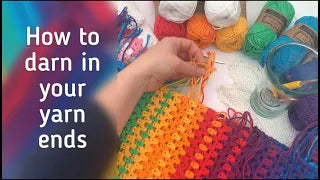 How to darn (sew) in your yarn ends.
