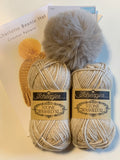 COTTON POD Charlotte Beanie Hat ~ Crochet Kit ~ 6 colourways