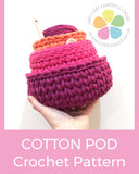 COTTON POD Nesting Basket Patterns (£3 for all 3) ~ Crochet Pattern (PDF DOWNLOAD)