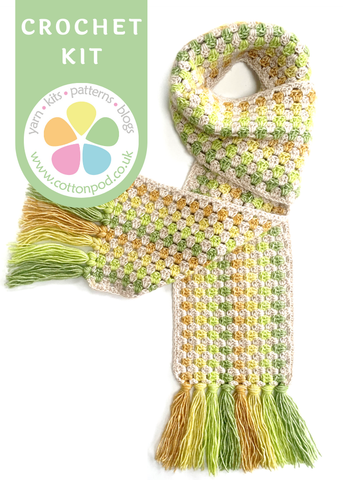 Buy Spring Meadow Granny Stripe Scarf Kit from Cotton Pod