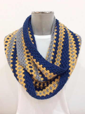 Cut the Mustard Infinity Scarf Crochet Kit by Cotton Pod uk