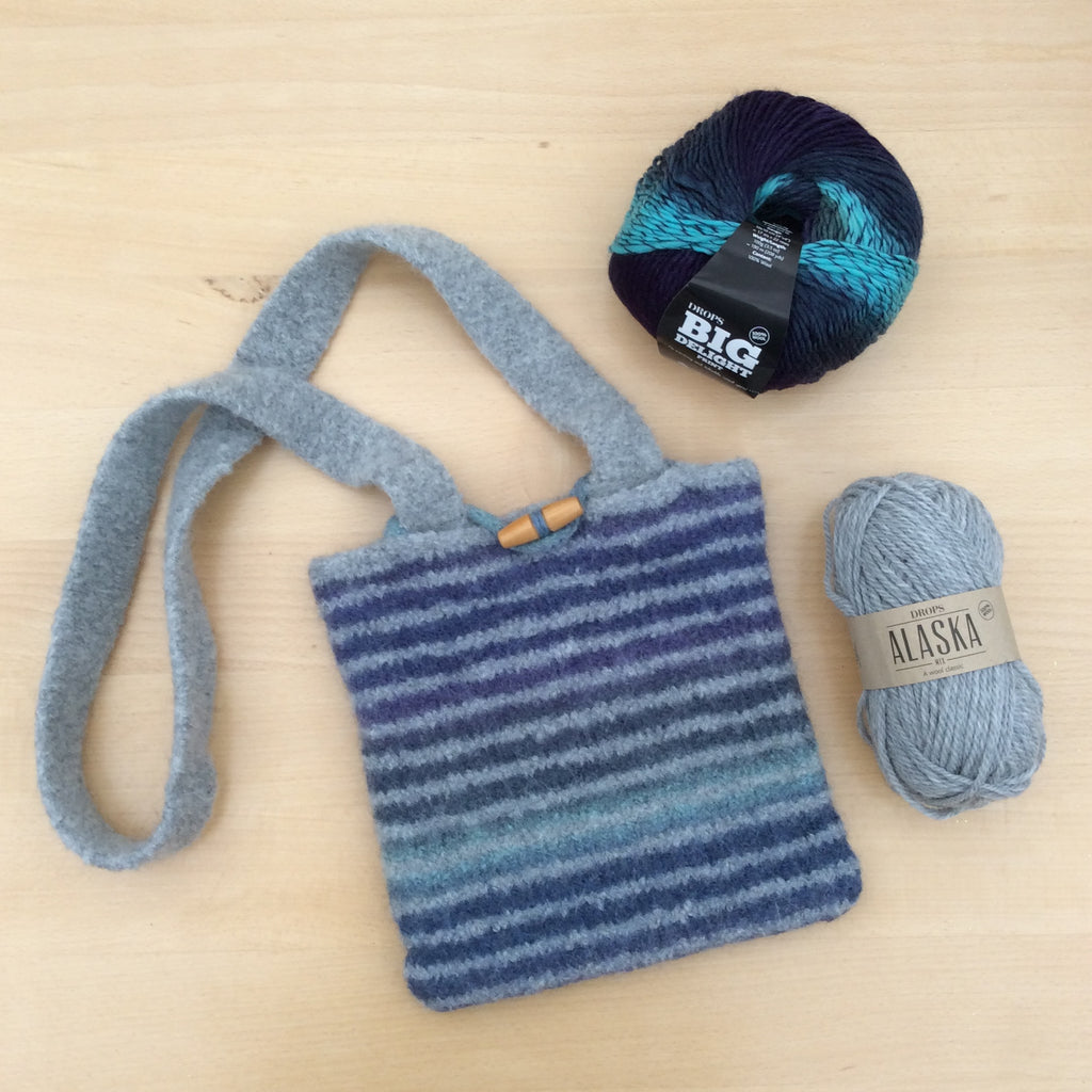 Learning to Knit ~ Continental Style ~ featuring a Knitted & Felted Bag