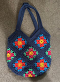 COTTON POD Sundrop Flower Granny Square Bag ~ Crochet Kit ~ Scheepjes Cahlista (3 Colourways)