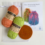 Poco Drawstring Pouch Crochet Kit ~ 2 colourways