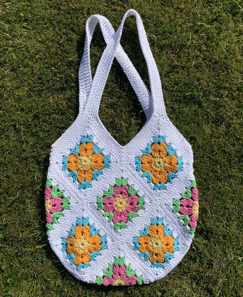 COTTON POD Sundrop Flower Granny Square Bag ~ Crochet Pattern (PDF DOW ...