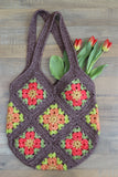 Sundrop Flower Granny Square Bag Crochet Kit