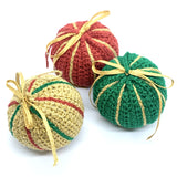Jester Christmas Baubles Crochet kit from Cotton Pod UK