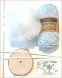 COTTON POD Crochet Kit ~ Festive Trees Kit & Refill Packs ~ Ice Blue