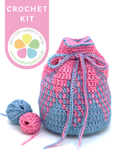 Poco Drawstring Bag Crochet Pattern & Kits from Cotton Pod UK