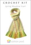 COTTON POD Crochet Kit ~ Spring Meadow Scarf (3 colourways)
