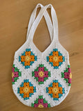 COTTON POD Sundrop Flower Granny Square Bag ~ Crochet Kit ~ Scheepjes Cahlista (3 Colourways)