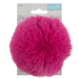 TRIMITS ~ Faux Fur Pom Pom ~ Large 11cm ~ 1 Piece: Cerise