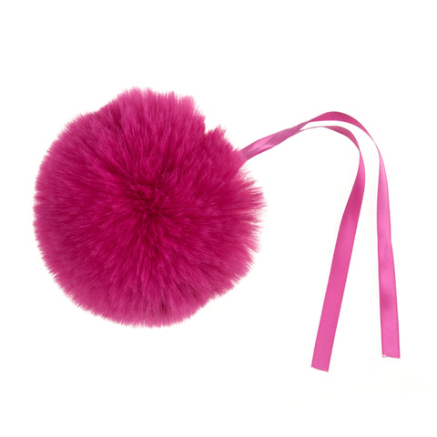 TRIMITS ~ Faux Fur Pom Pom ~ Large 11cm ~ 1 Piece: Cerise