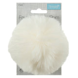 Buy TRIMITS Cream Faux Fur Pom Pom 11cm large