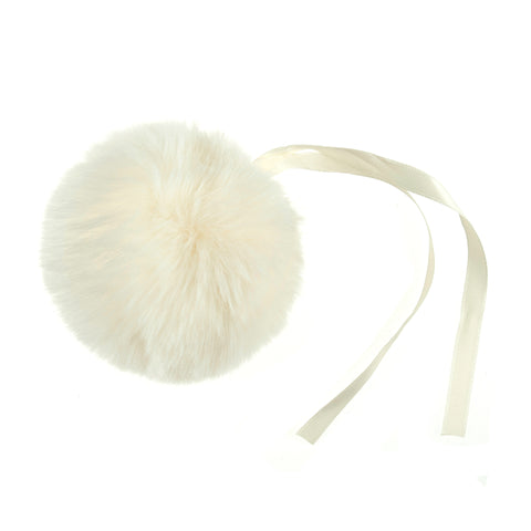 Buy TRIMITS Cream Faux Fur Pom Pom 11cm large
