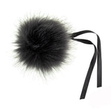 Buy TRIMITS Grey Tipped Faux Fur large Pom Pom from Cotton Pod UK