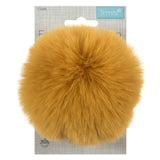 Buy TRIMITS Mustard Faux Fur Pom Pom 11cm large