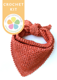 Tiny Trellis Triangular Neckerchief Granny Triangle Crochet Pattern & Kit
