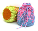 Poco Drawstring Bag Crochet Pattern & Kits from Cotton Pod UK