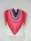 Crochet Workshop, how to crochet a triangular shawl. Getting started with the Cotton Pod Whirly Wonderful Crochet Wrap