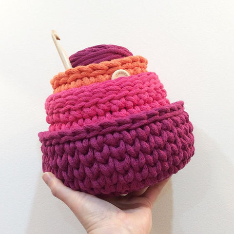 * COTTON POD Nesting Basket Patterns (£3 for all 3) ~ Crochet Pattern (PDF DOWNLOAD)