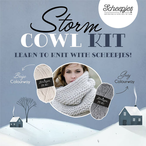 SCHEEPJES Storm Cowl ~ Learn to Knit Kit