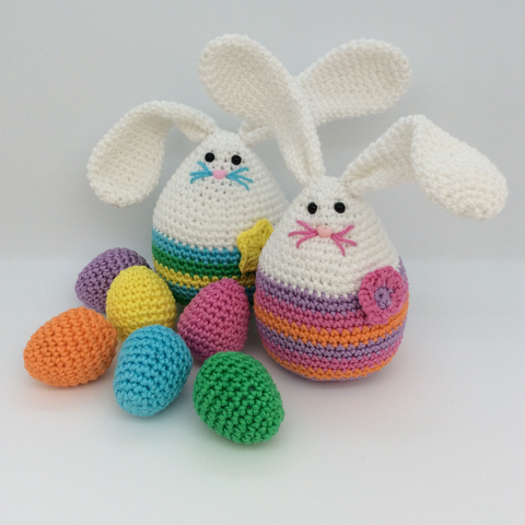 COTTON POD CROCHET PATTERN - MINI MEGG BUNNY & THE EGG HUNT (PDF DOWNLOAD)