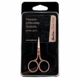 HEMLINE Premium Embroidery Rose Gold Scissors ~ 67mm (2.5")