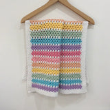 Candy Stripe Baby Blanket Pattern designed by Cotton Pod UK