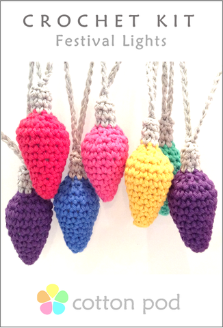 Festival/Christmas Lights Crochet Kit buy from Cotton Pod