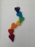 RAINBOW OF LOVE HEART GARLAND (BUNTING) Crochet Pattern by Cotton Pod