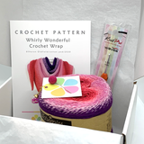 COTTON POD CROCHET KIT GIFT SET Whirly Wonderful Crochet Wrap buy from Cotton Pod, Ramsbottom Bury UK 