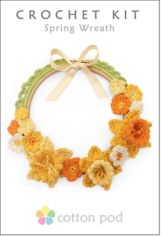 Buy Spring Wreath Crochet Kit from Cotton Pod UK