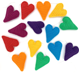 RAINBOW OF LOVE HEART GARLAND (BUNTING) Crochet Pattern by Cotton Pod