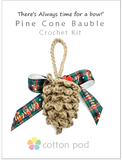 Crochet pine cone kit by Cotton Pod UK