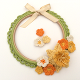 COTTON POD Crochet Pattern - Spring Wreath