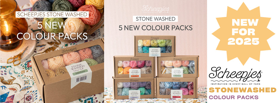 Buy Scheepjes Stone washed colour packs here